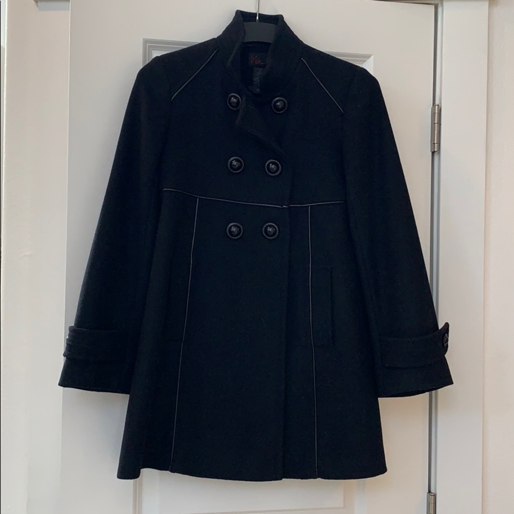 Black wool coat